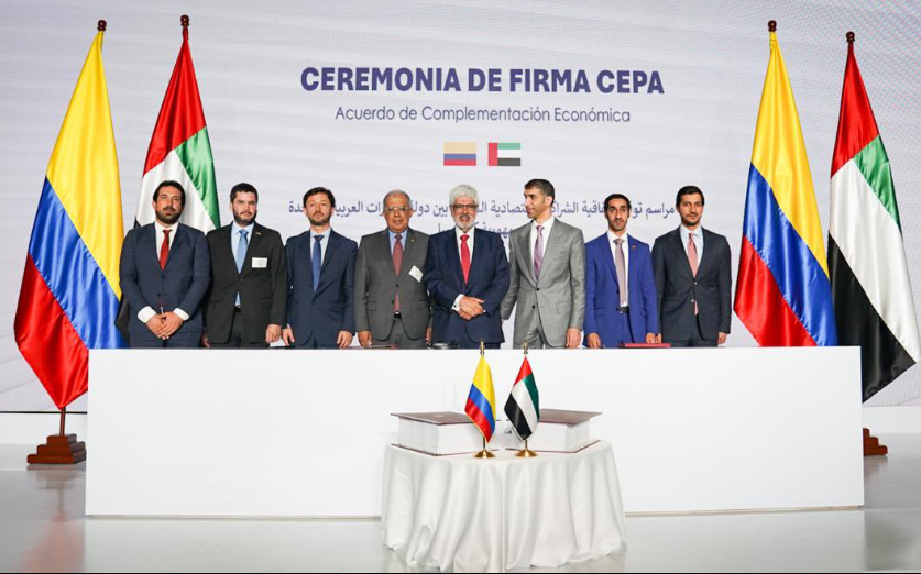 Firma del Acuerdo Integral de Asociación Económica entre Colombia y Emiratos Árabes Unidos