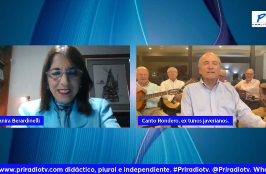 Hugo Rubio, cantor y publicista, con Deyanira Berardinelli y Benjamin Losada Posada.