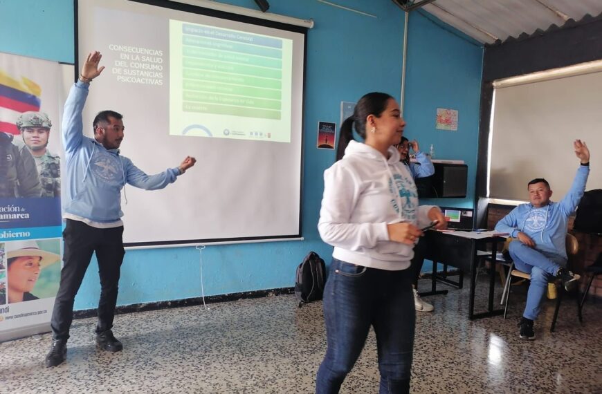 Prevención consumo de sustancias psicoactivas en Cundinamarca.