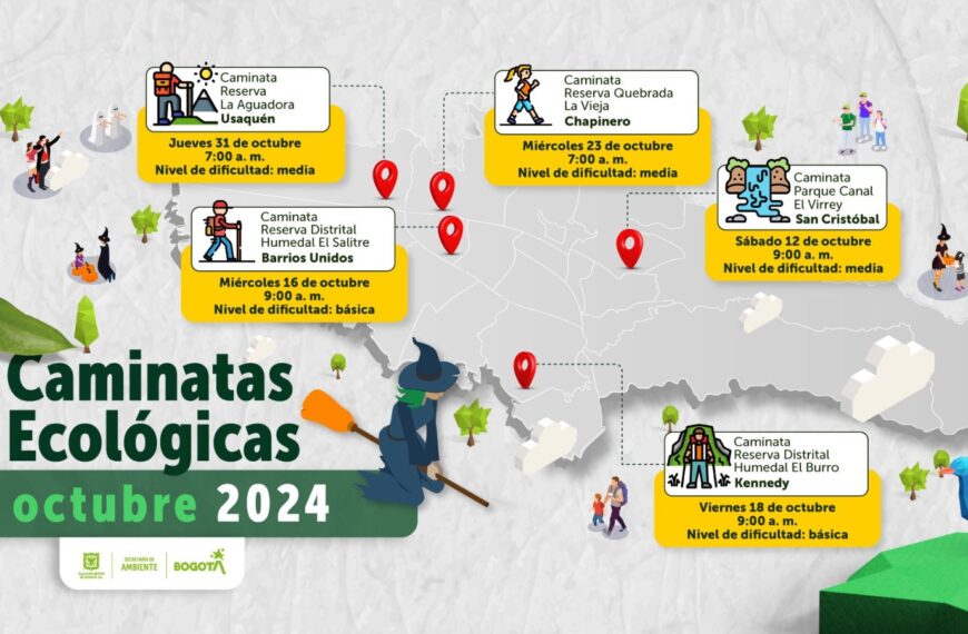 Caminatas ecológicas Bogotá octubre 2024