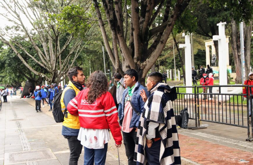 Embera en Parque Nacional Bogotá Mayo 2025.