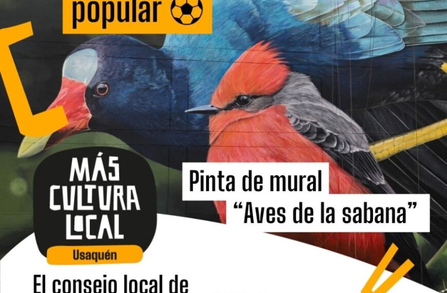 Arte, naturaleza y pasión popular: mural “Aves de la sabana” embellece Usaquén