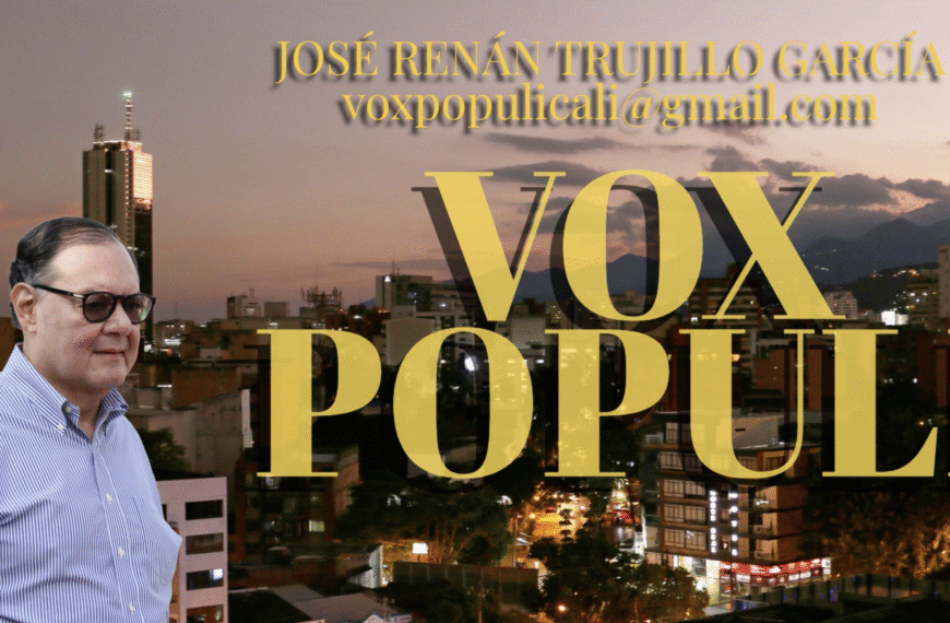 Bogotá y su primer tren del metro. Vox Populi: José Renán Trujillo.
