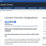 #TrumpAdministration #priradiotv #OFAC Oficina de Control de Activos Extranjeros, Designaciones Antinarcóticos.