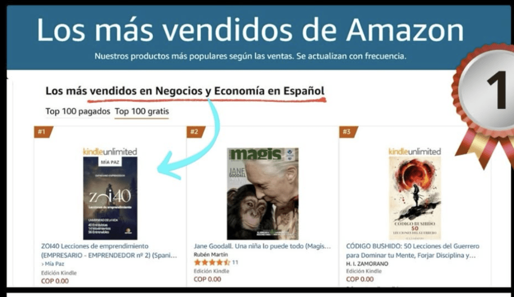 Presentación del libro ZOI40 de Mia Paz sobre emprendimiento en Colombia