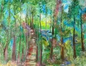 Citas en el bosque. Obra de Margie Rabinovich.