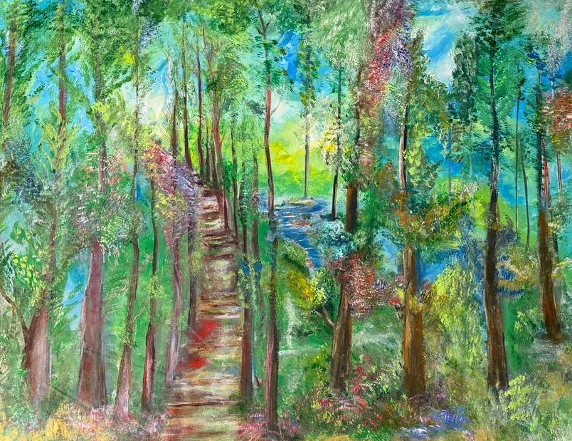 Citas en el bosque. Obra de Margie Rabinovich.