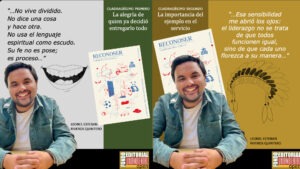 Leonel Esteban Riveros Quintero presentando su libro “RECONOSER” sobre liderazgo, servicio y humanidad.