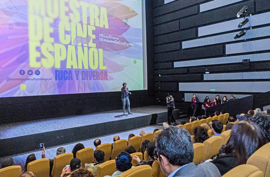 Proyección de películas durante la 13ª Muestra de Cine Español en Colombia 2026