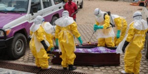 Trabajadores sanitarios y centros de respuesta al brote de ébola en África central y oriental.