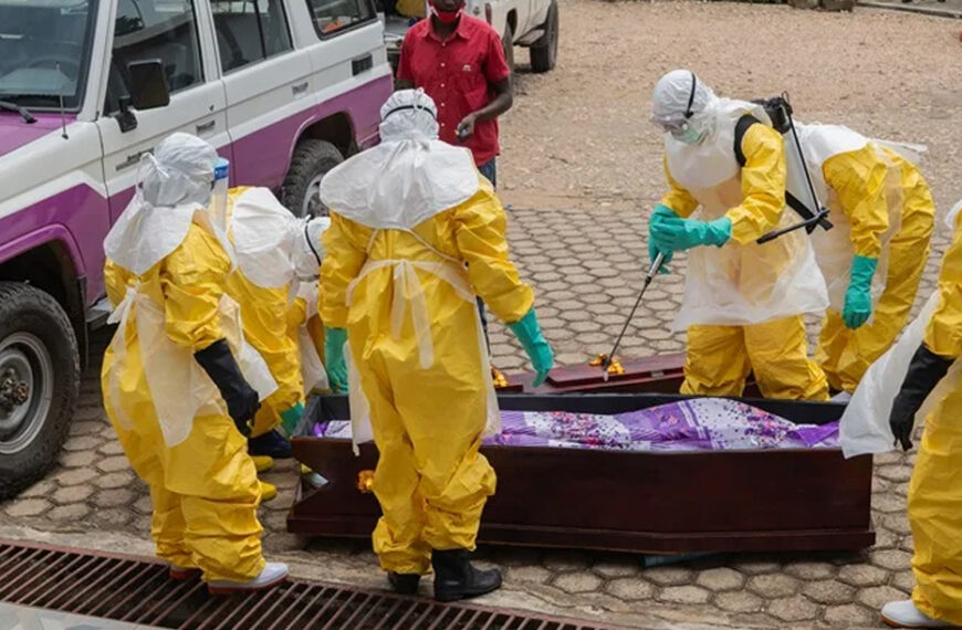 Trabajadores sanitarios y centros de respuesta al brote de ébola en África central y oriental.