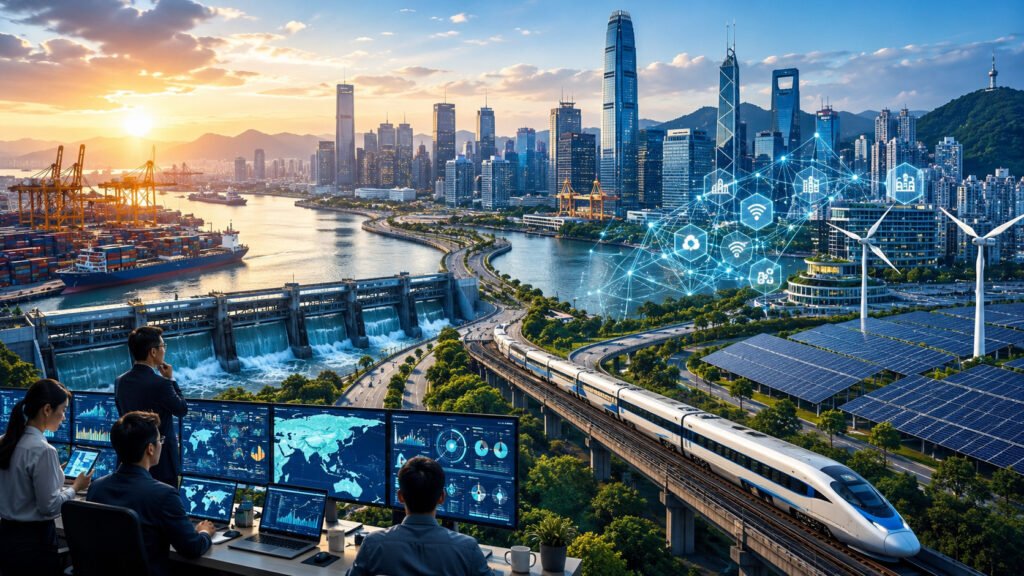 Infraestructura urbana y tecnológica en Asia frente a desafíos climáticos, económicos y geopolíticos.
