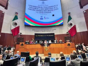 Conmemoración de los 75 años de la Sede Subregional de la CEPAL en México durante un evento realizado en el Senado de la República.