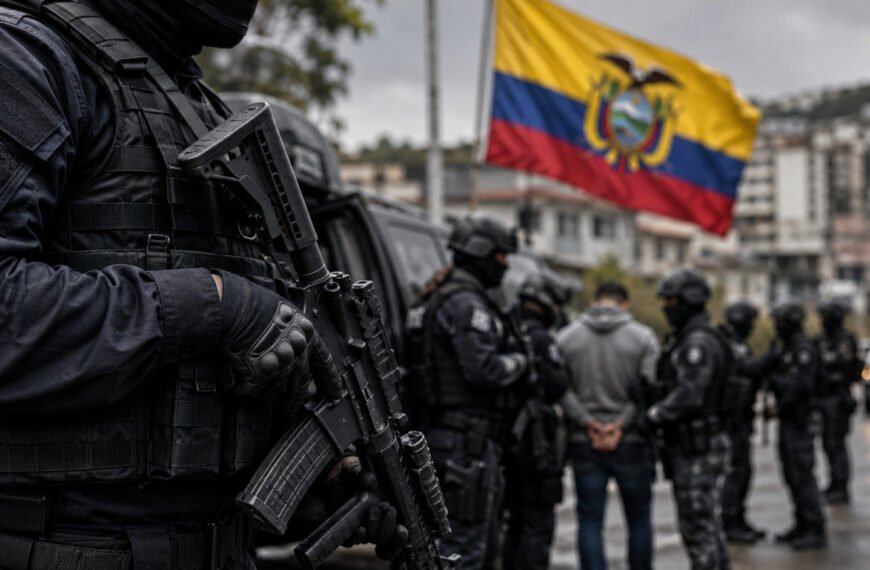 Operativo de seguridad contra una organización criminal en Ecuador tras la designación de Chone Killers como organización terrorista extranjera por Estados Unidos.