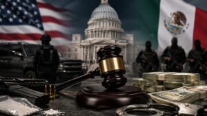 Funcionarios del Gobierno de Estados Unidos anuncian sanciones contra personas y entidades vinculadas al Cártel Jalisco Nueva Generación.