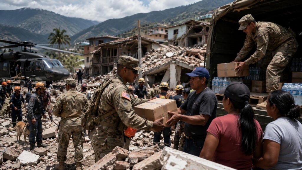 Equipos de rescate y asistencia humanitaria coordinan apoyo de emergencia en Venezuela tras los terremotos de junio de 2026.