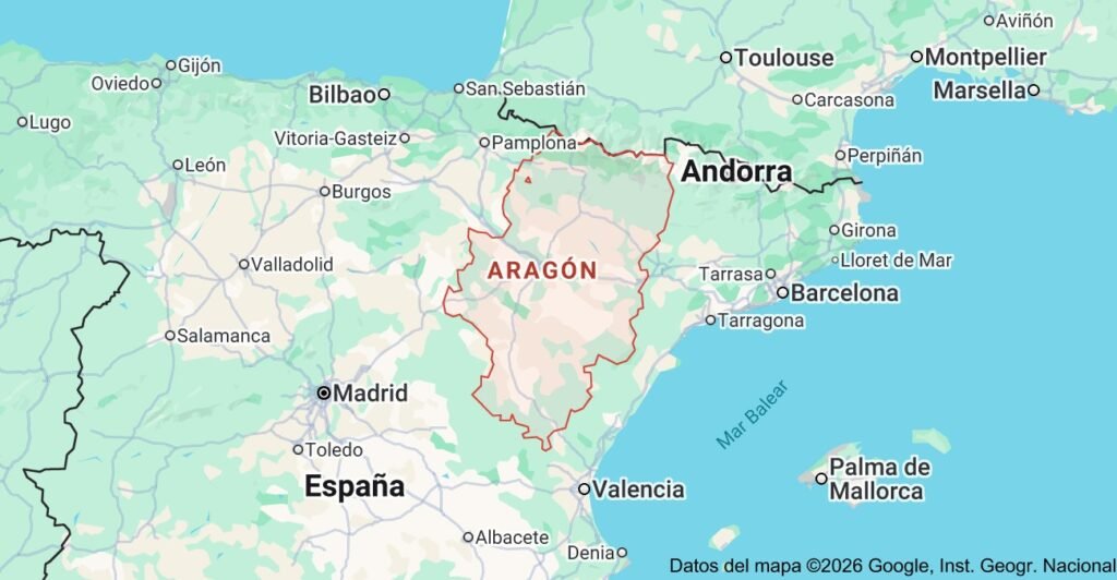 ARAGÓN, MAPA