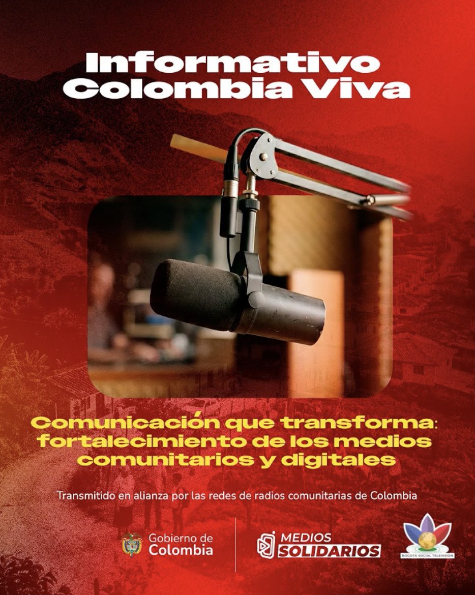 Informativo Colombia Viva presenta el capítulo Comunicación que transforma sobre el fortalecimiento de los medios comunitarios y digitales en Colombia.