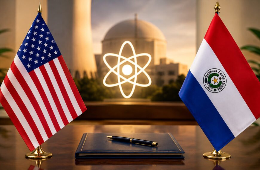 Estados Unidos y Paraguay fortalecen su cooperación estratégica mediante un memorando de entendimiento sobre energía nuclear civil en 2026.