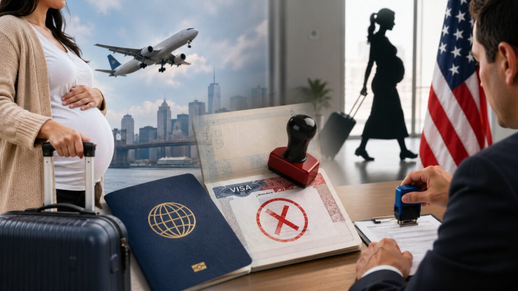 Estados Unidos refuerza controles migratorios y de visas frente al denominado turismo de maternidad en 2026.